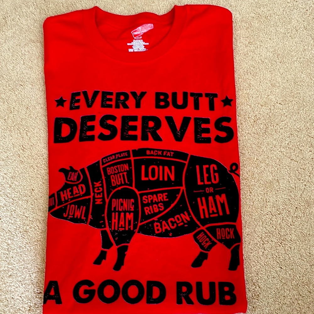 Mens red short sleeve t shirt